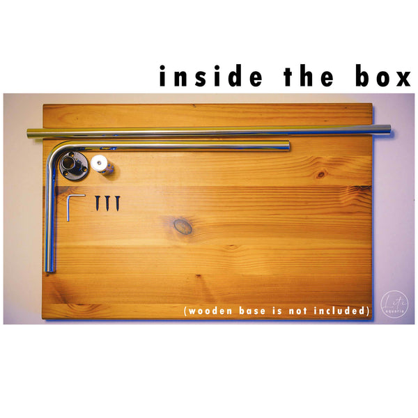 Stainless Steel Lighting Stand (Desk Mount)